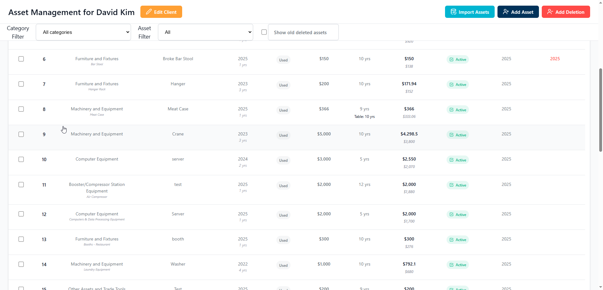 Oklahoma Asset Management - Personal Property Tax Pro interface screenshot